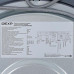 Стирально-сушильная машина DEXP WD-F814DMG/DBSI синий, BT-5040173