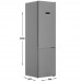 Холодильник с морозильником Bosch Serie 4 KGN39XI326 серебристый, BT-5078126