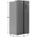 Холодильник Side by Side Aceline SBS45AKA серый, BT-5099634