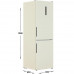 Холодильник с морозильником Haier CEF535ACG бежевый, BT-5339621