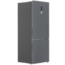 Холодильник с морозильником DEXP B4-44AMG серебристый