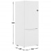 Холодильник с морозильником DEXP B2-21AMG белый, BT-5401288