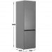 Холодильник с морозильником DEXP B2-26AHA серебристый, BT-5403235