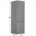 Холодильник с морозильником LG GC-B509SLCL серый, BT-5406999