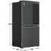 Холодильник многодверный LG GC-Q22FTBKL черный, BT-5407185