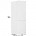 Холодильник с морозильником Iffalcon IFP315BF белый, BT-5407815