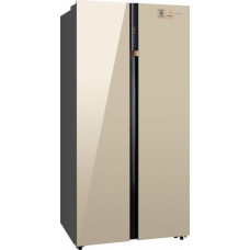 Холодильник Side by Side Weissgauff WSBS 590 BeG NoFrost Inverter Premium бежевый