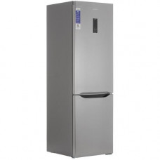 Холодильник с морозильником MAUNFELD MFF195NFS10 серый