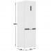 Холодильник с морозильником Grundig GKPN669307FW белый, BT-9915593