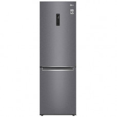 Холодильник с морозильником LG GB-B61DSHMN серый
