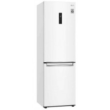Холодильник с морозильником LG GB-B61SWHMN белый