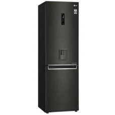 Холодильник с морозильником LG GB-F61BLHMN черный