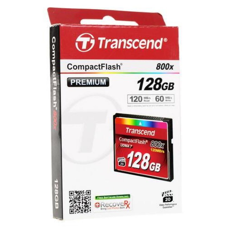 Карта памяти transcend compact flash 128 гб