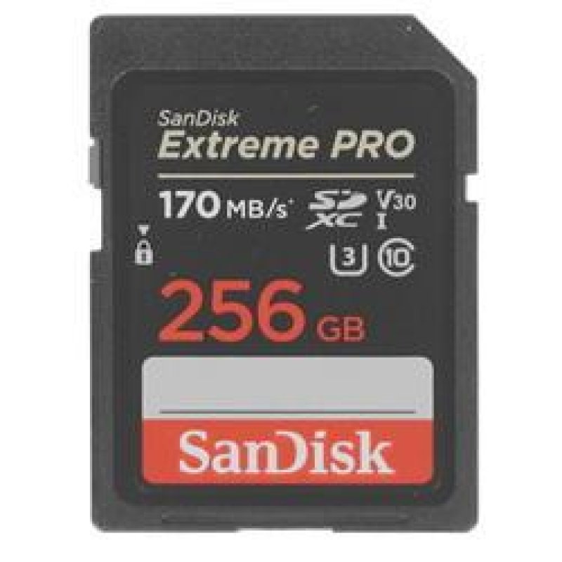 Карта памяти sandisk extreme pro sdhc 256gb uhs i u3 v30 sdsdxxy 256g gn4in