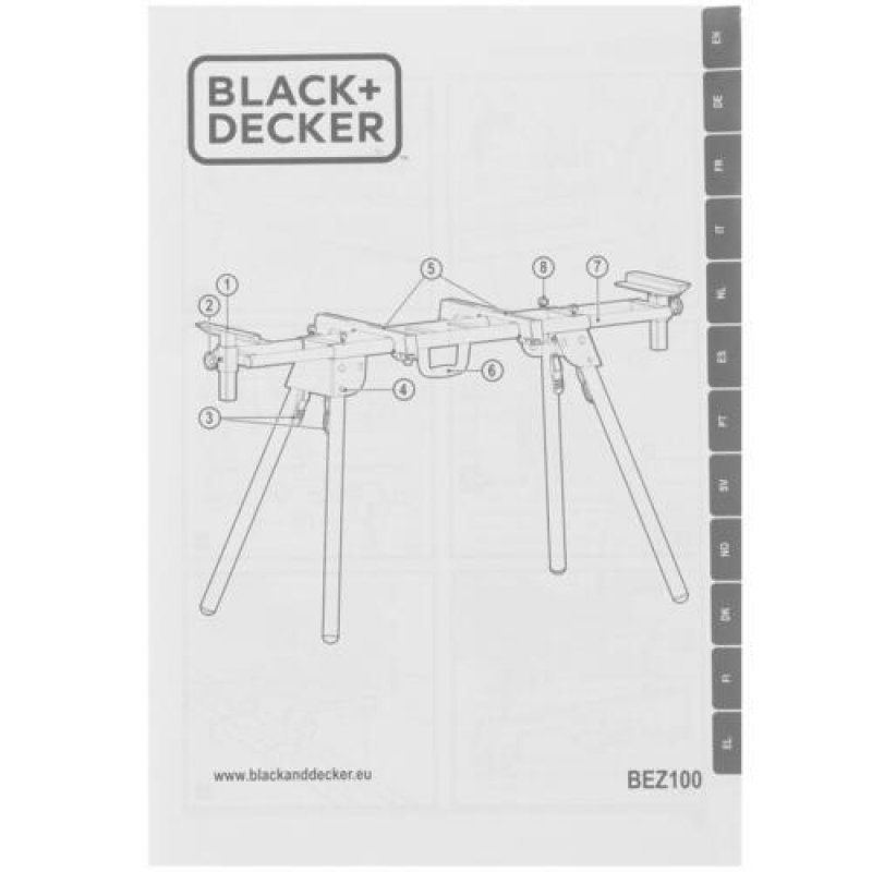 Стол для торцовочной пилы black decker