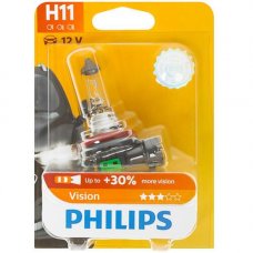 Галогеновая лампа Philips 12 В, H11, 55 Вт, Vision 3200 K