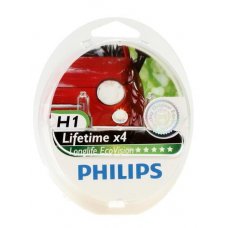 Галогеновая лампа Philips 12 В, H1, 55 Вт, LongLife EcoVision 3100 K
