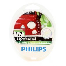 Галогеновая лампа Philips 12 В, H7, 55 Вт, LongLife EcoVision 3100 K