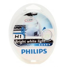 Галогеновая лампа Philips 12 В, H1, 55 Вт, CrystalVision 4300 K
