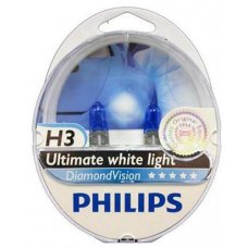 Галогеновая лампа Philips 12 В, H3, 55 Вт, DiamondVision 5000 K