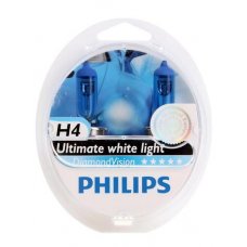 Галогеновая лампа Philips 12 В, H4, 60/55 Вт, DiamondVision 5000 K