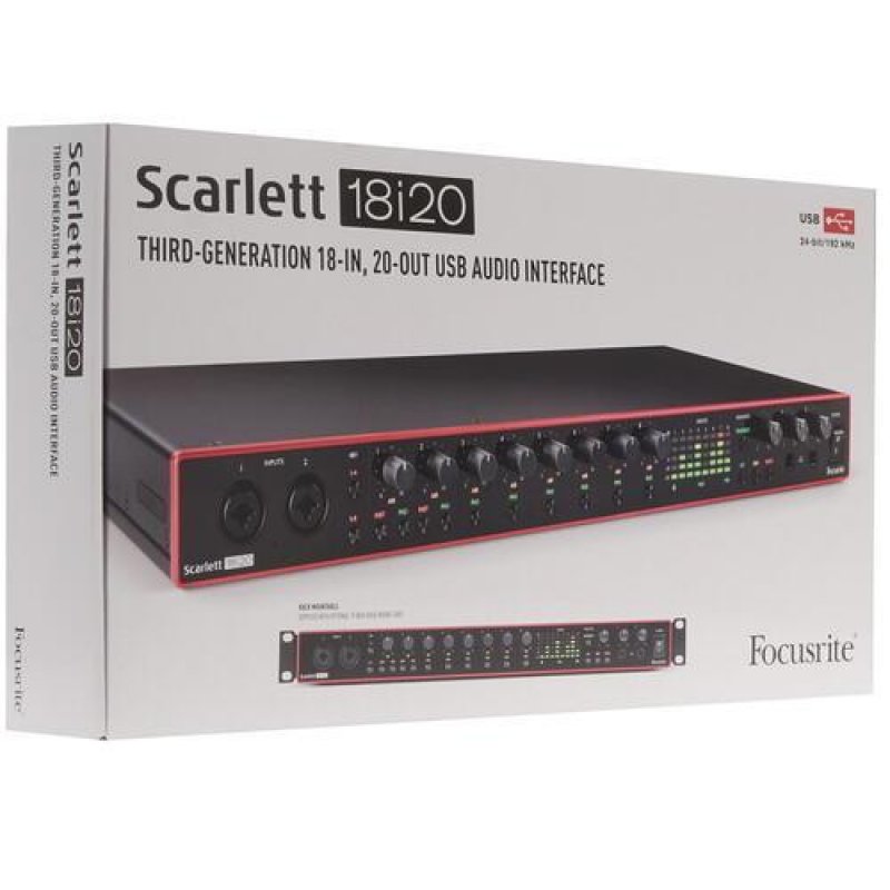 Внешняя звуковая карта focusrite scarlett 18i20 3rd gen