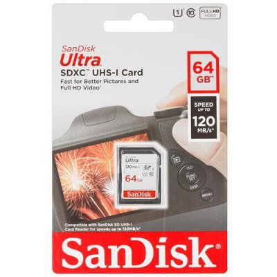 Карта памяти sandisk sdxc 64 гб